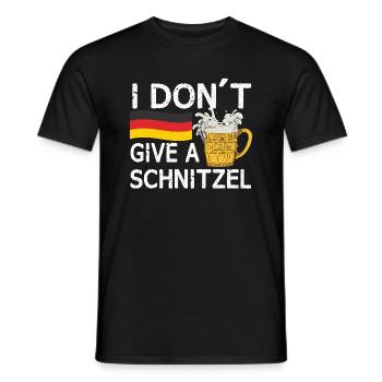 Ich Gebe Kein Schnitzel Funny Deutsch Zitat - Männer T-Shirt - Schwarz - Vorne - AI Model Male 178 light (178cm)