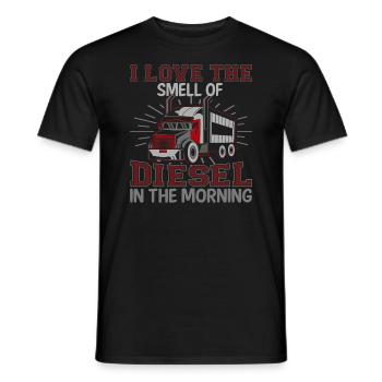 Ich Liebe Den Geruch Von Diesel Am Morgen - Männer T-Shirt - Schwarz - Vorne - AI Model Male 178 light (178cm)