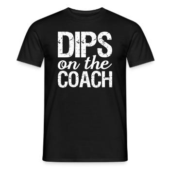 Dips On The Trainer Funny Wife Of The Trainer - Men's T-Shirt - black - Front - AI Model Male 178 light (178cm)