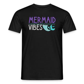 Mermaid Vibes Nice - Men's T-Shirt - black - Front - AI Model Male 178 light (178cm)