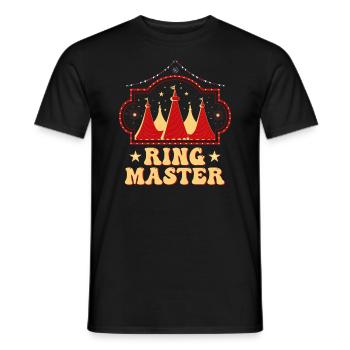 Circus Ringmaster Costume - Men's T-Shirt - black - Front - AI Model Male 178 light (178cm)