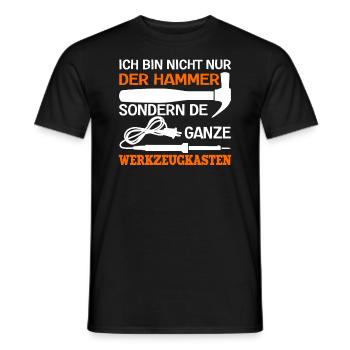 Ich Bin Nicht Nur Der Hammer Der Ganze - Männer T-Shirt - Schwarz - Vorne - AI Model Male 178 light (178cm)