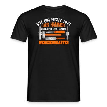 Ich Bin Nicht Nur Der Hammer Der Ganze - Männer T-Shirt - Schwarz - Vorne - AI Model Male 178 light (178cm)
