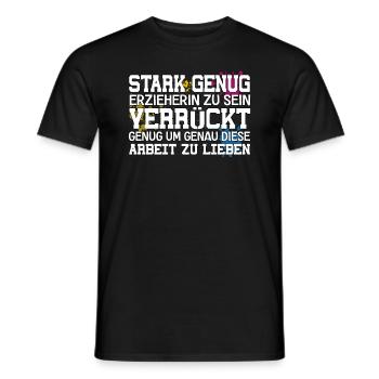 Kita Spruch für Erzieherin Kindergarten - Männer T-Shirt - Schwarz - Vorne - AI Model Male 178 light (178cm)
