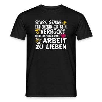 Kita Spruch für Erzieherin Kindergarten - Männer T-Shirt - Schwarz - Vorne - AI Model Male 178 light (178cm)