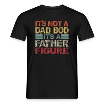 Es Ist Kein Vater, Es Ist Ein Vater Vintage - Männer T-Shirt - Schwarz - Vorne - AI Model Male 178 light (178cm)