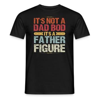 Es Ist Kein Vater, Es Ist Ein Vater Vintage - Männer T-Shirt - Schwarz - Vorne - AI Model Male 178 light (178cm)