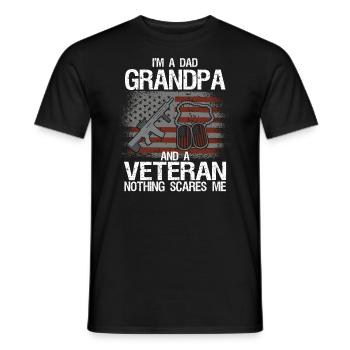 Ich Bin Ein Vater Opa Und Ein Erfahrener Vatertag - Männer T-Shirt - Schwarz - Vorne - AI Model Male 178 light (178cm)