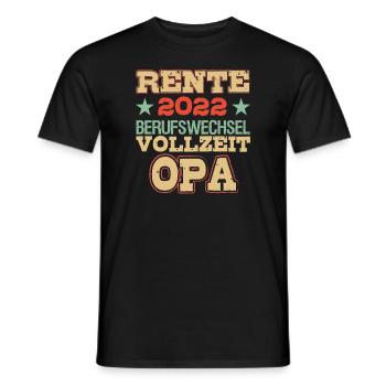 Lustiger Ruhestand Spruch Rentner Opa Großvater - Männer T-Shirt - Schwarz - Vorne - AI Model Male 178 light (178cm)