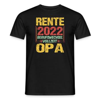 Lustiger Ruhestand Spruch Rentner Opa Großvater - Männer T-Shirt - Schwarz - Vorne - AI Model Male 178 light (178cm)