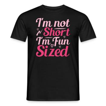 I'm not small, I have fun in size - Men's T-Shirt - black - Front - AI Model Male 178 light (178cm)