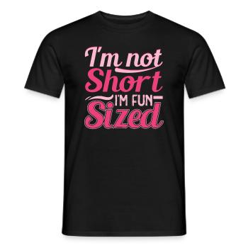 I'm not small, I have fun in size - Men's T-Shirt - black - Front - AI Model Male 178 light (178cm)