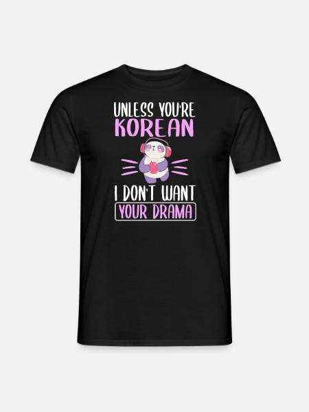 Nur Ein Mädchen, Das K-Pop Koreanische - Männer T-Shirt - Schwarz