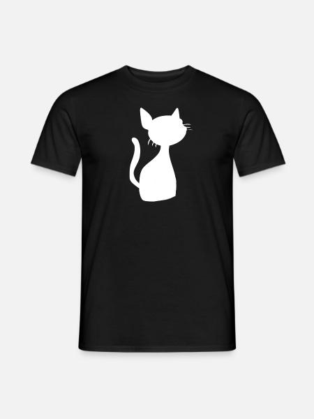 Symbol Cat Animal Pet - Men's T-Shirt - black