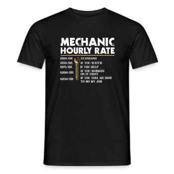 Mechanical Ignition - Work Engineer - Men's T-Shirt - black - Front - AI Model Male 178 light (178cm)