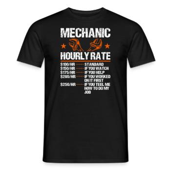 Mechanical Ignition - Work Engineer - Men's T-Shirt - black - Front - AI Model Male 178 light (178cm)