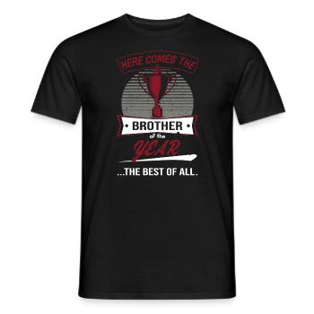 Trophy Trophy for Brother of the Year - Men's T-Shirt - black - Front - AI Model Male 178 light (178cm)
