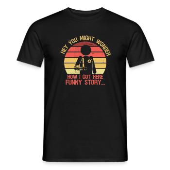Lustige Genesung Gebrochenes Bein Gute Besserung - Männer T-Shirt - Schwarz - Vorne - AI Model Male 178 light (178cm)