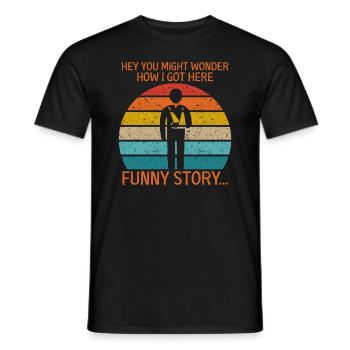 Lustige Erholung Gebrochener Arm Wird Bald Gut - Männer T-Shirt - Schwarz - Vorne - AI Model Male 178 light (178cm)