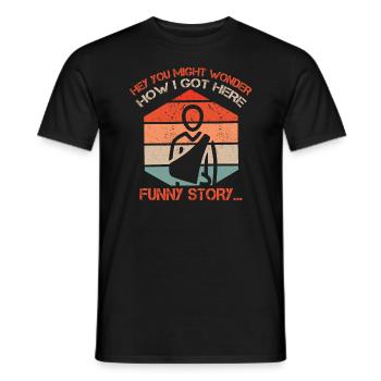 Lustige Erholung Gebrochener Arm Wird Bald Gut - Männer T-Shirt - Schwarz - Vorne - AI Model Male 178 light (178cm)