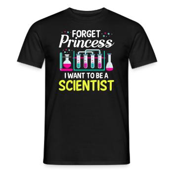 Oubliez princesse je veux un - T-shirt homme - noir - Devant - AI Model Male 178 light (178cm)