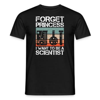 Oubliez princesse je veux un - T-shirt homme - noir - Devant - AI Model Male 178 light (178cm)