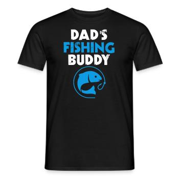 Fathers Fishing Buddy Father And Son Fishing Trip - Men's T-Shirt - black - Front - AI Model Male 178 light (178cm)