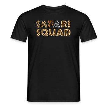 Safari Squad African Family Urlaub Sommerreise - Männer T-Shirt - Schwarz - Vorne - AI Model Male 178 light (178cm)