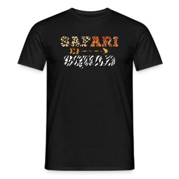 Safari Squad African Family Holiday Summer Trip - Men's T-Shirt - black - Front - AI Model Male 178 light (178cm)