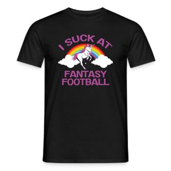 Ich Sauge Am Fantasy-Football-Loser - Männer T-Shirt - Schwarz - Vorne - AI Model Male 178 light (178cm)