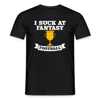 Ich Lutsche Am Fantasy Football -Verlierer - Männer T-Shirt - Schwarz - Vorne - AI Model Male 178 light (178cm)