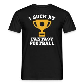 Ich Sauge Am Fantasy-Football-Loser - Männer T-Shirt - Schwarz - Vorne - AI Model Male 178 light (178cm)