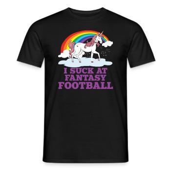 Ich Lutsche Am Fantasy Football -Verlierer - Männer T-Shirt - Schwarz - Vorne - AI Model Male 178 light (178cm)