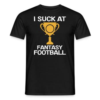 Ich Lutsche Am Fantasy Football -Verlierer - Männer T-Shirt - Schwarz - Vorne - AI Model Male 178 light (178cm)