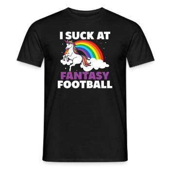 Ich Lutsche Am Fantasy Football -Verlierer - Männer T-Shirt - Schwarz - Vorne - AI Model Male 178 light (178cm)