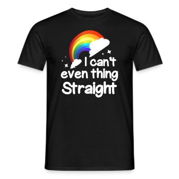 I can't even think - Men's T-Shirt - black - Front - AI Model Male 178 light (178cm)
