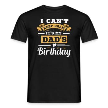 I can't stay calm, it's the - Men's T-Shirt - black - Front - AI Model Male 178 light (178cm)