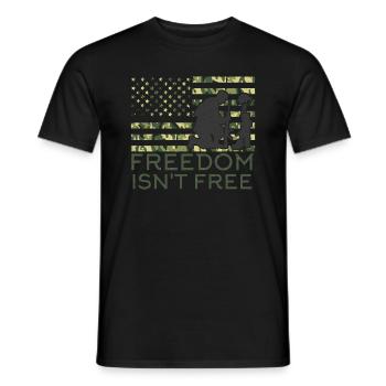 Freiheit Ist Keine Freie Armee -Veteranen -Soldat - Männer T-Shirt - Schwarz - Vorne - AI Model Male 178 light (178cm)