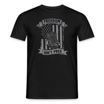 Freiheit Ist Keine Freie Armee -Veteranen -Soldat - Männer T-Shirt - Schwarz - Vorne - AI Model Male 178 light (178cm)