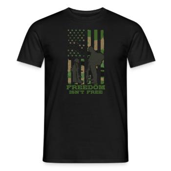 Freiheit Ist Keine Freie Armee -Veteranen -Soldat - Männer T-Shirt - Schwarz - Vorne - AI Model Male 178 light (178cm)