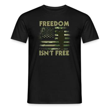 Freiheit Ist Keine Freie Armee -Veteranen -Soldat - Männer T-Shirt - Schwarz - Vorne - AI Model Male 178 light (178cm)