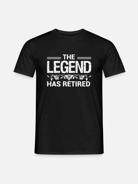 The legend has retired - Men's T-Shirt - black