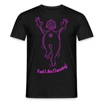 Feel like Dancing! Pink macht Spaß! - Männer T-Shirt - Schwarz - Vorne - AI Model Male 178 light (178cm)