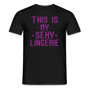 Funny, sexy, perverted, this is my sexy - Men's T-Shirt - black - Front - AI Model Male 178 light (178cm)