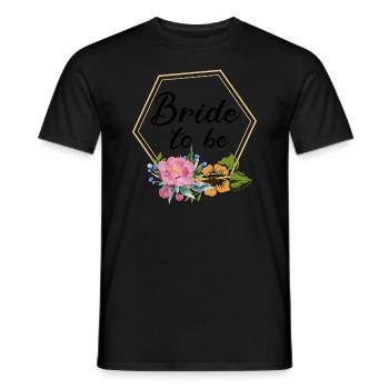 Bride To Be Wedding Bride Bachelor Party - Men's T-Shirt - black - Front - AI Model Male 178 light (178cm)
