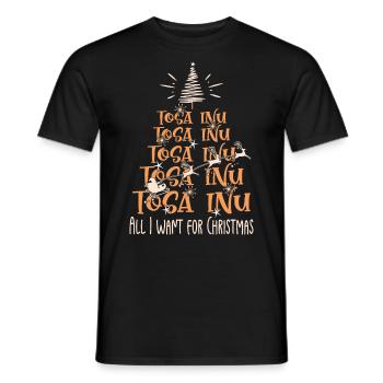 Tosa Inu Hund Weihnachten Hunderasse - Männer T-Shirt - Schwarz - Vorne - AI Model Male 178 light (178cm)
