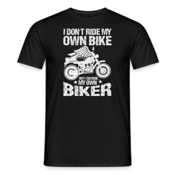 Ich Fahre Nicht Mit Meinem Eigenen Fahrrad, Aber - Männer T-Shirt - Schwarz - Vorne - AI Model Male 178 light (178cm)