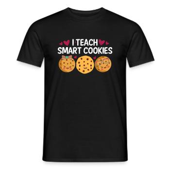 Lustiger Lehrer Ich Unterrichte Kluge Cookies - Männer T-Shirt - Schwarz - Vorne - AI Model Male 178 light (178cm)