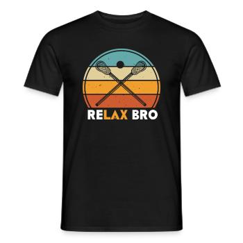 Entspannen Sie Sich Bro Retro Vintager - Männer T-Shirt - Schwarz - Vorne - AI Model Male 178 light (178cm)