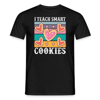 Lustiger Lehrer Ich Unterrichte Kluge Kekse, Die - Männer T-Shirt - Schwarz - Vorne - AI Model Male 178 light (178cm)